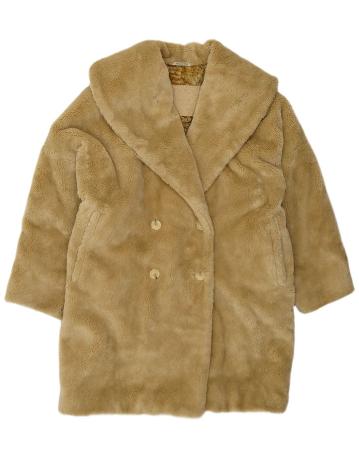 Penny Black Womens Oversized Double Breasted Coat UK 10 Small Beige
