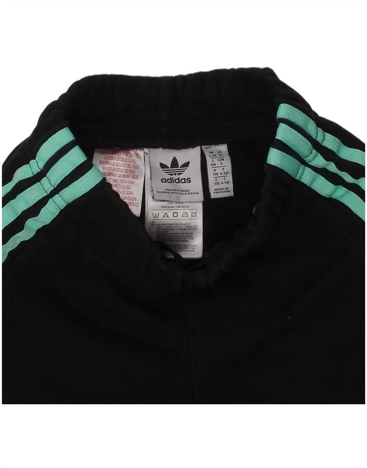 Adidas Girls Graphic Sport Shorts 4-5 Years Black Cotton