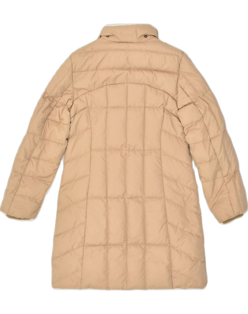 BEST COMPANY Womens Padded Coat UK 10 Small Beige Polyester | Vintage Best Company | Thrift | Second-Hand Best Company | Used Clothing | Messina Hembry 