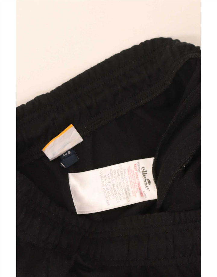Ellesse Mens Tracksuit Trousers Joggers Small Black Cotton