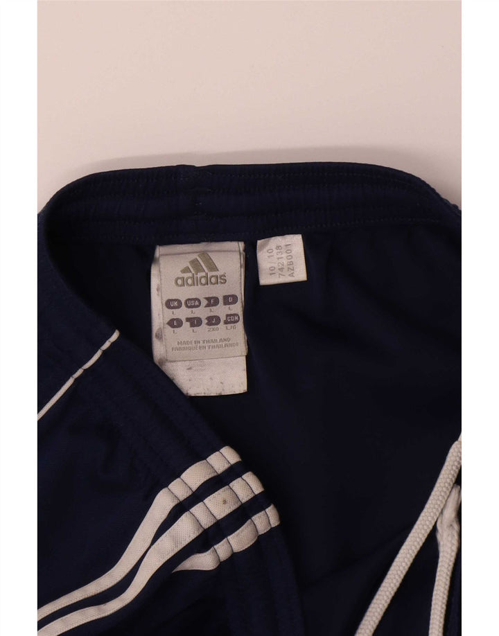 Adidas Womens Climalite Sport Shorts UK 14 Large Navy Blue Polyester