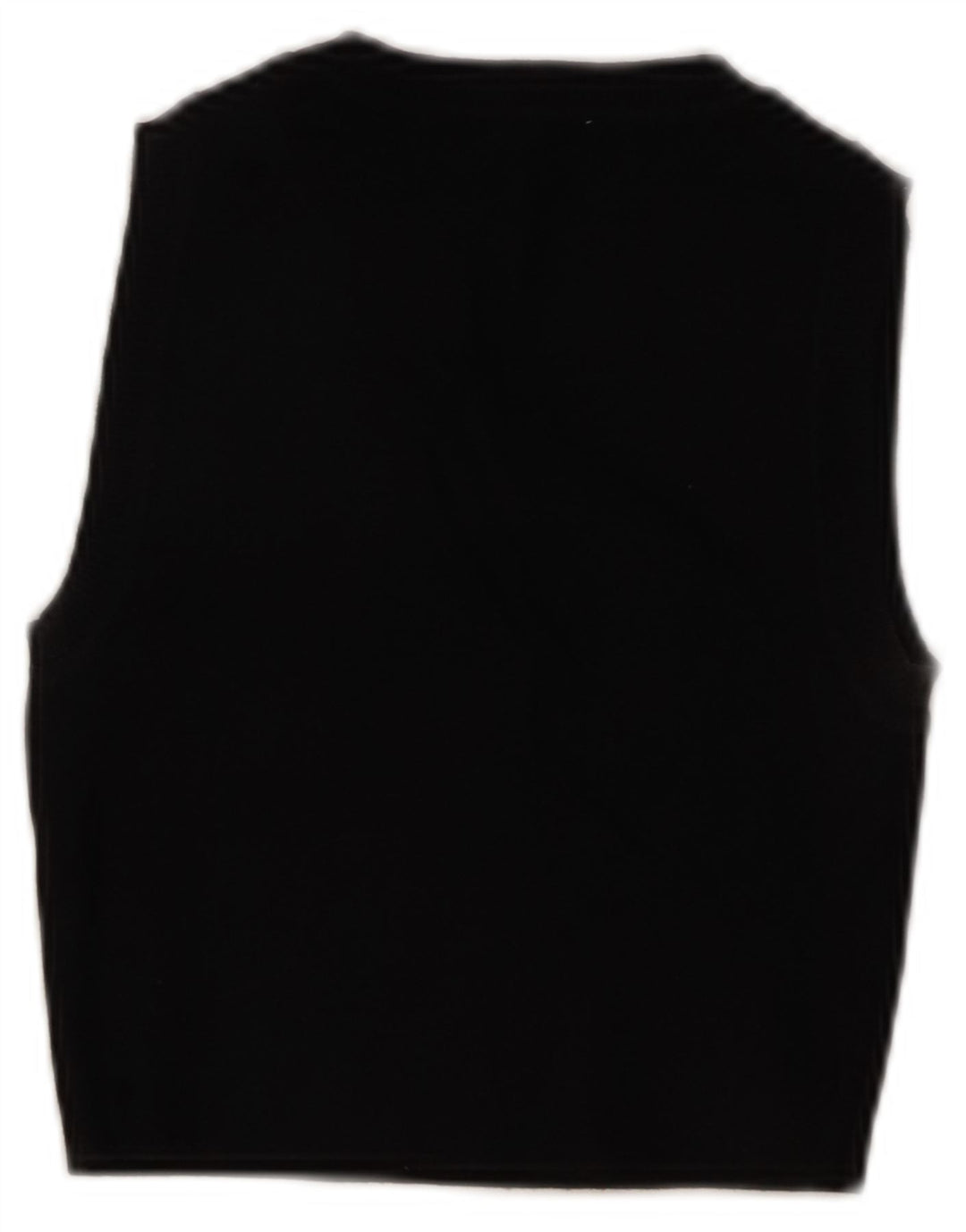Zara Womens Crop Vest Tank Top UK 8 Small Black