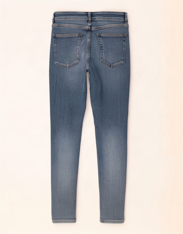 Zara Womens Distressed Skinny Jeans EU 42 Large W32 L27 Blue Cotton