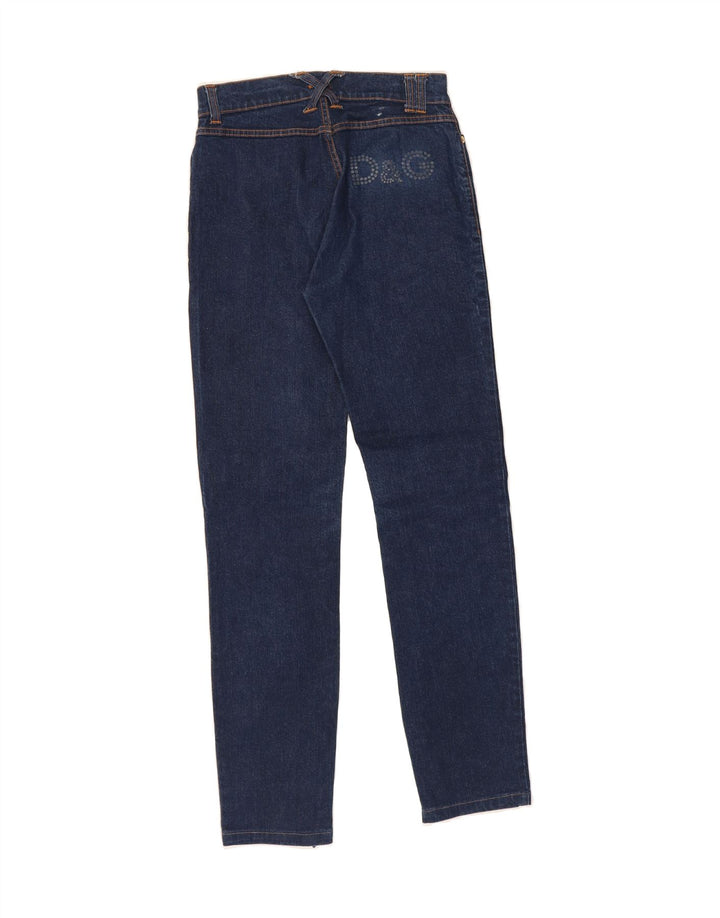 DOLCE & GABBANA Womens Slim Jeans IT 42 Medium W28 L29 Blue Cotton Vintage Dolce & Gabbana and Second-Hand Dolce & Gabbana from Messina Hembry 