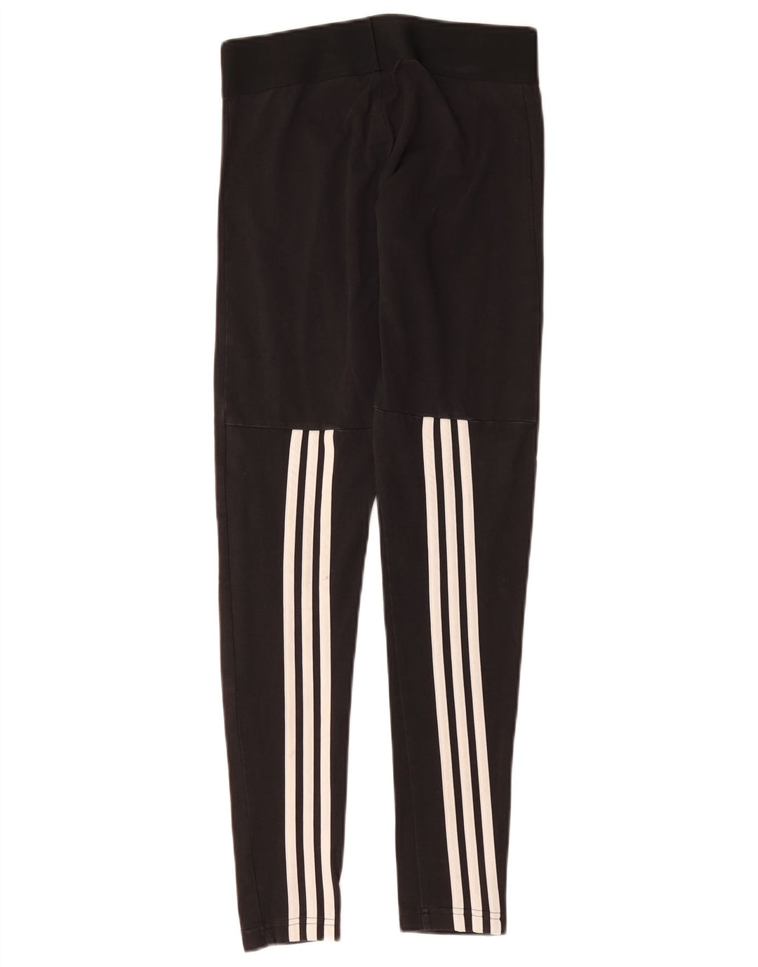 ADIDAS Womens Leggings UK 8/10 Small  Black Cotton