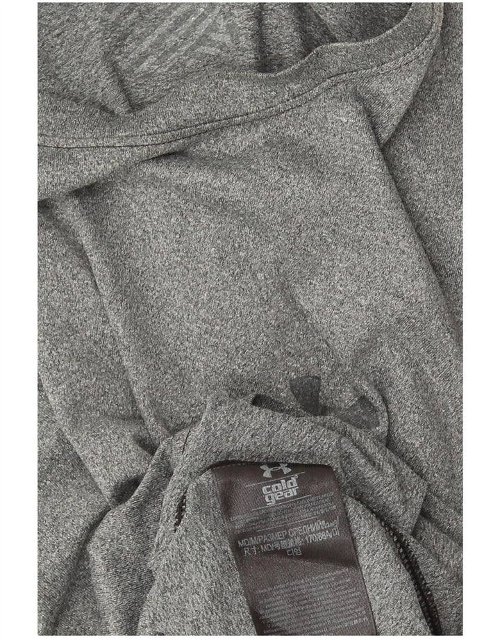 Under Armour Mens Cold Gear Top Long Sleeve Medium Grey Polyester