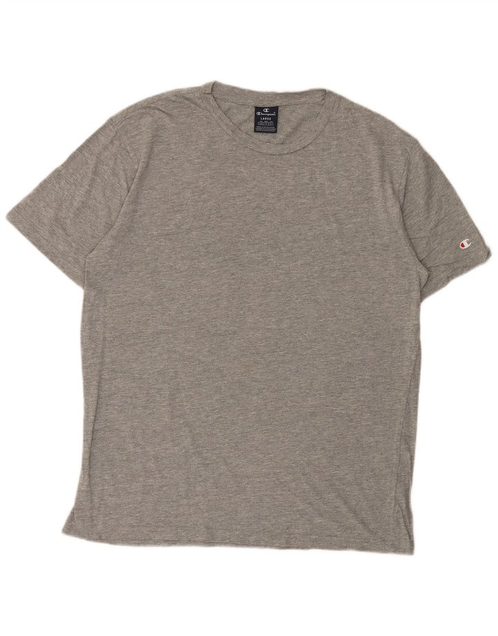Champion Mens T-Shirt Top Large Grey Flecked