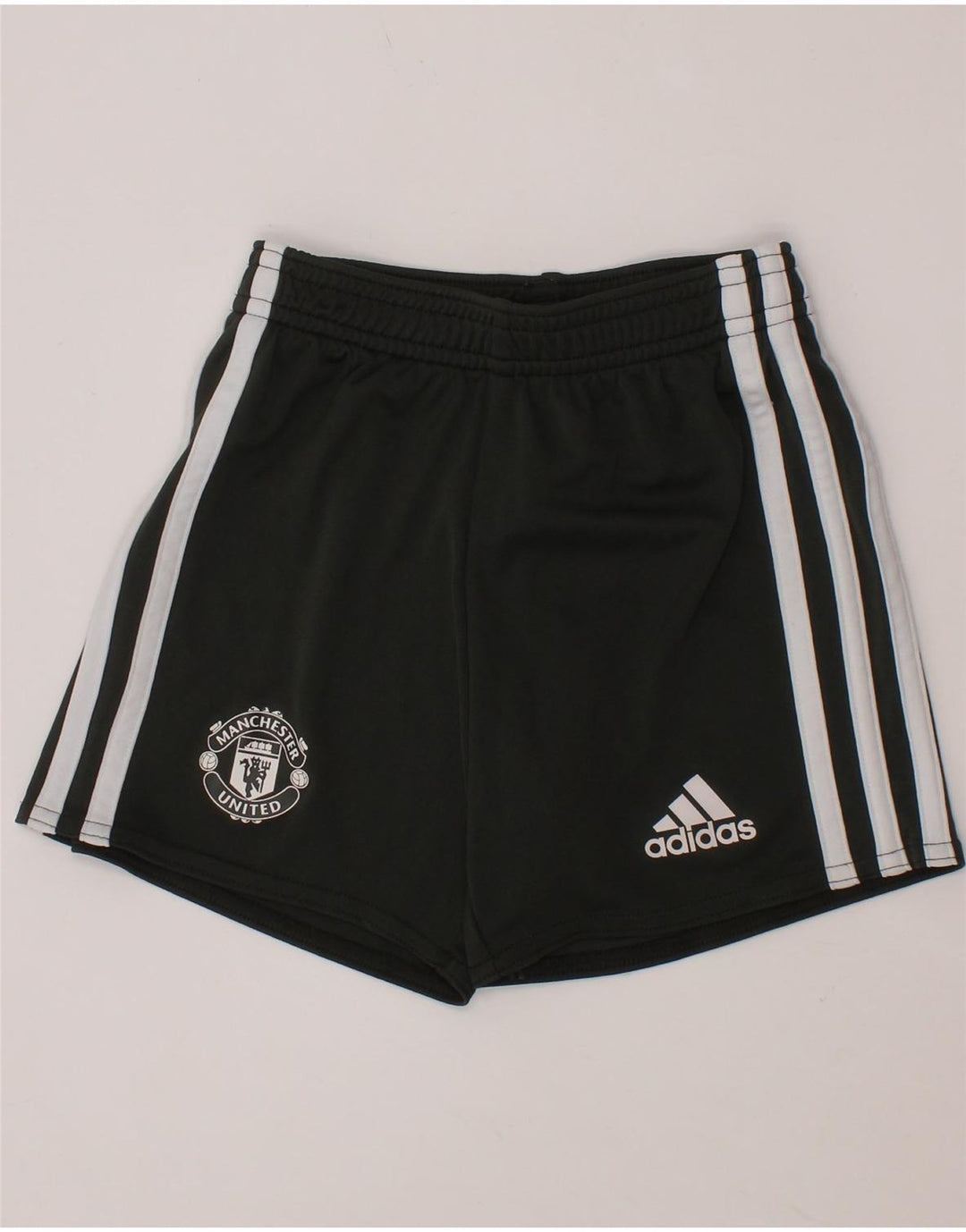 ADIDAS Boys Manchester United Sport Shorts 3-4 Years  Black Polyester