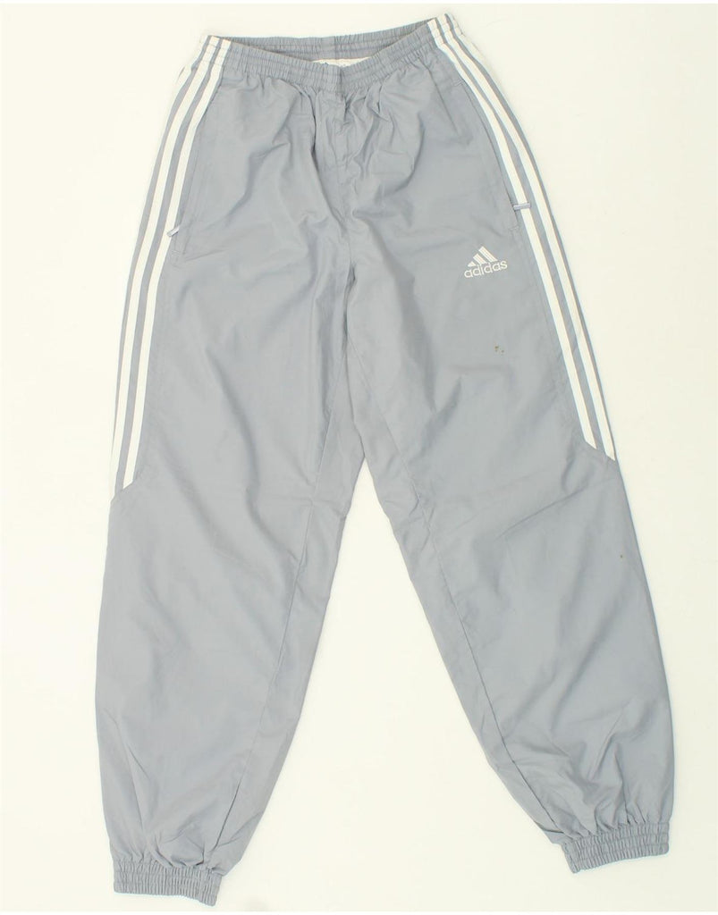 ADIDAS Boys Tracksuit Trousers Joggers 13-14 Years Grey Polyester | Vintage Adidas | Thrift | Second-Hand Adidas | Used Clothing | Messina Hembry 