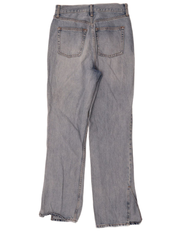 Topshop Womens High Rise Straight Jeans W30 L32 Blue Cotton