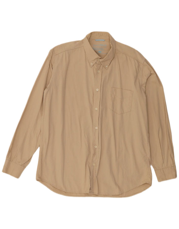 Carrera Mens Shirt 2XL Beige Cotton