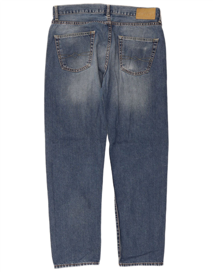 Zara Mens Straight Jeans EU 44 Large W34 L29 Blue