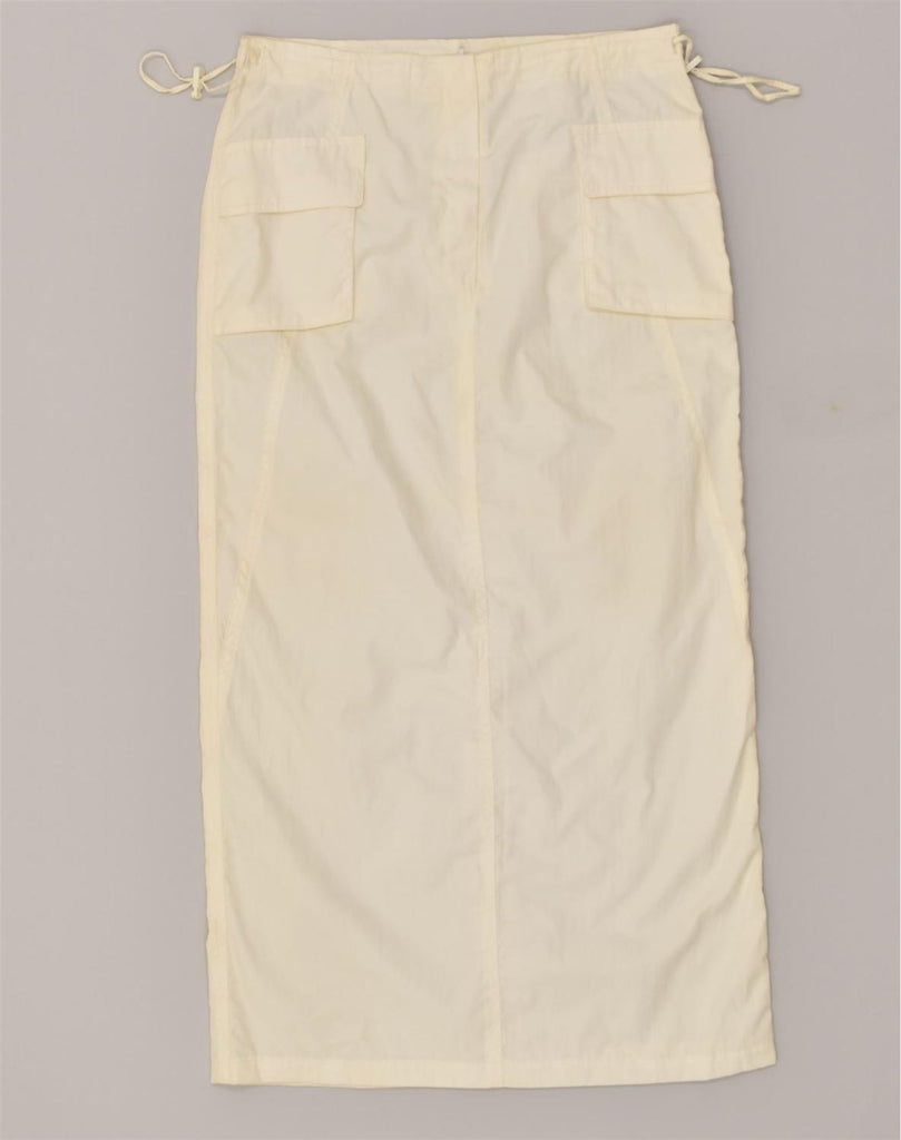 ESISTO Womens Straight Skirt IT 44 Medium W34 Off White Cotton | Vintage Esisto | Thrift | Second-Hand Esisto | Used Clothing | Messina Hembry 