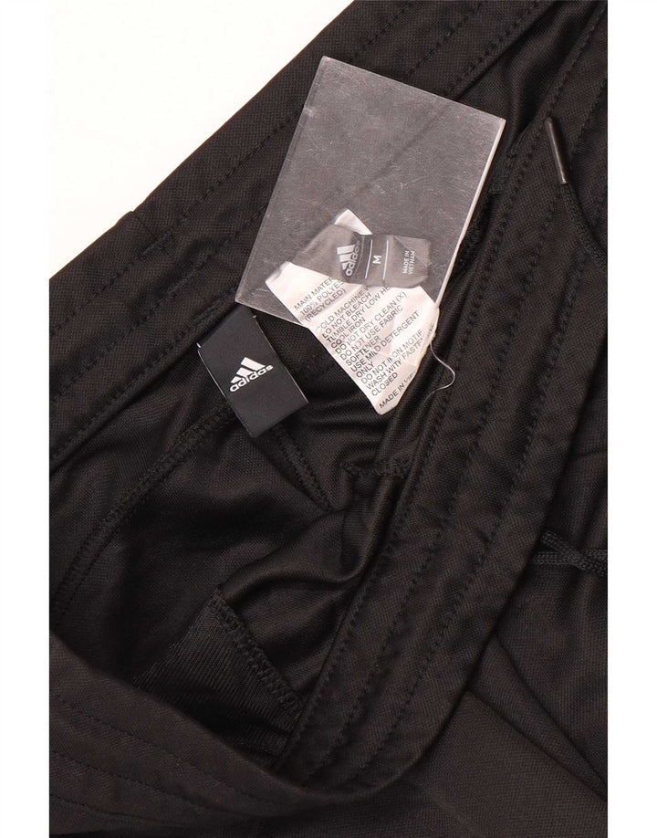 Adidas Mens Tracksuit Trousers Medium Black Polyester