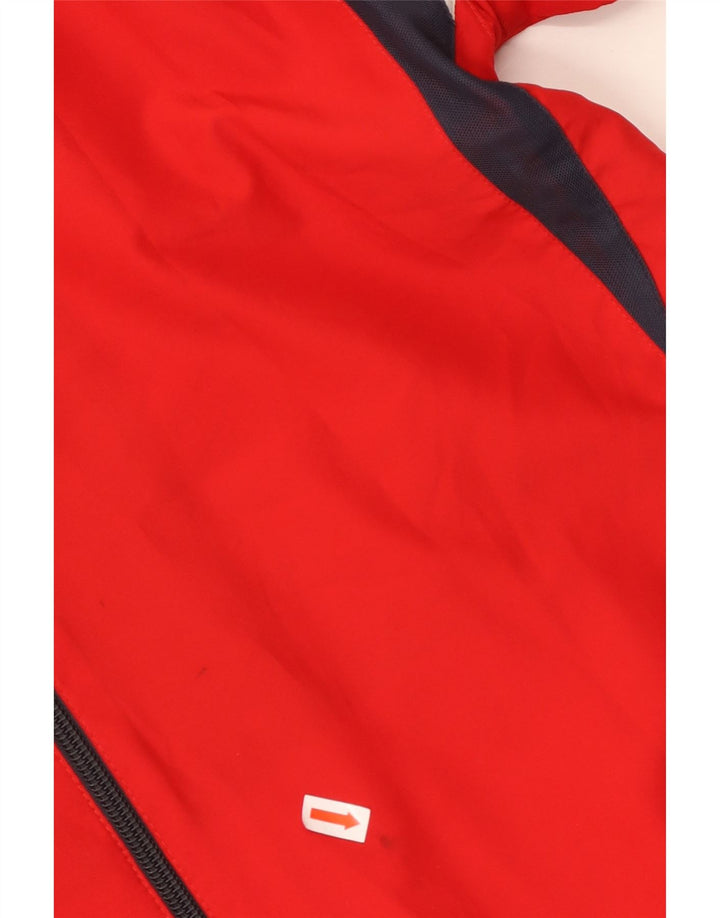 PUMA Mens Tracksuit Top Jacket Small Red Colourblock Polyester