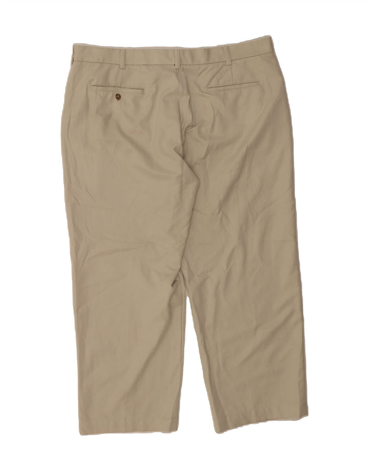 IZOD Mens Straight Chino Trousers W40 L29 Beige Polyester Vintage Izod and Second-Hand Izod from Messina Hembry 