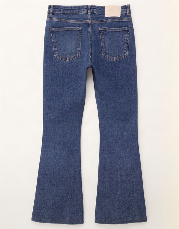 Zara Womens Flared Jeans EU 42 Large W32 L30 Blue Cotton