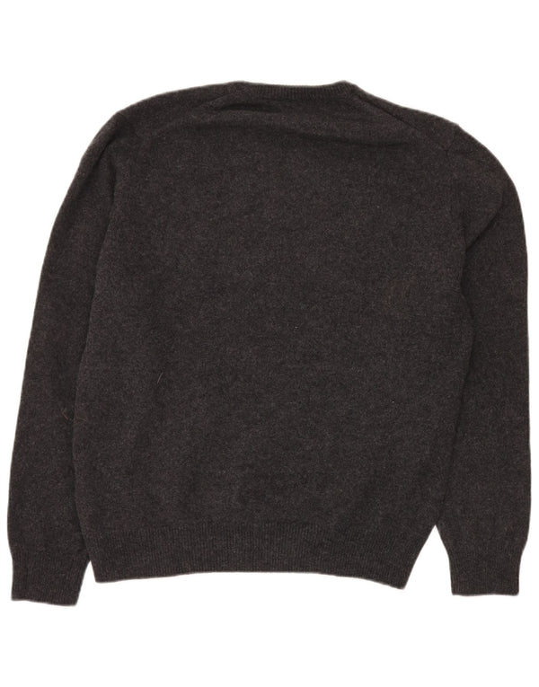 Hackett Mens Crew Neck Jumper Sweater XL Grey Wool