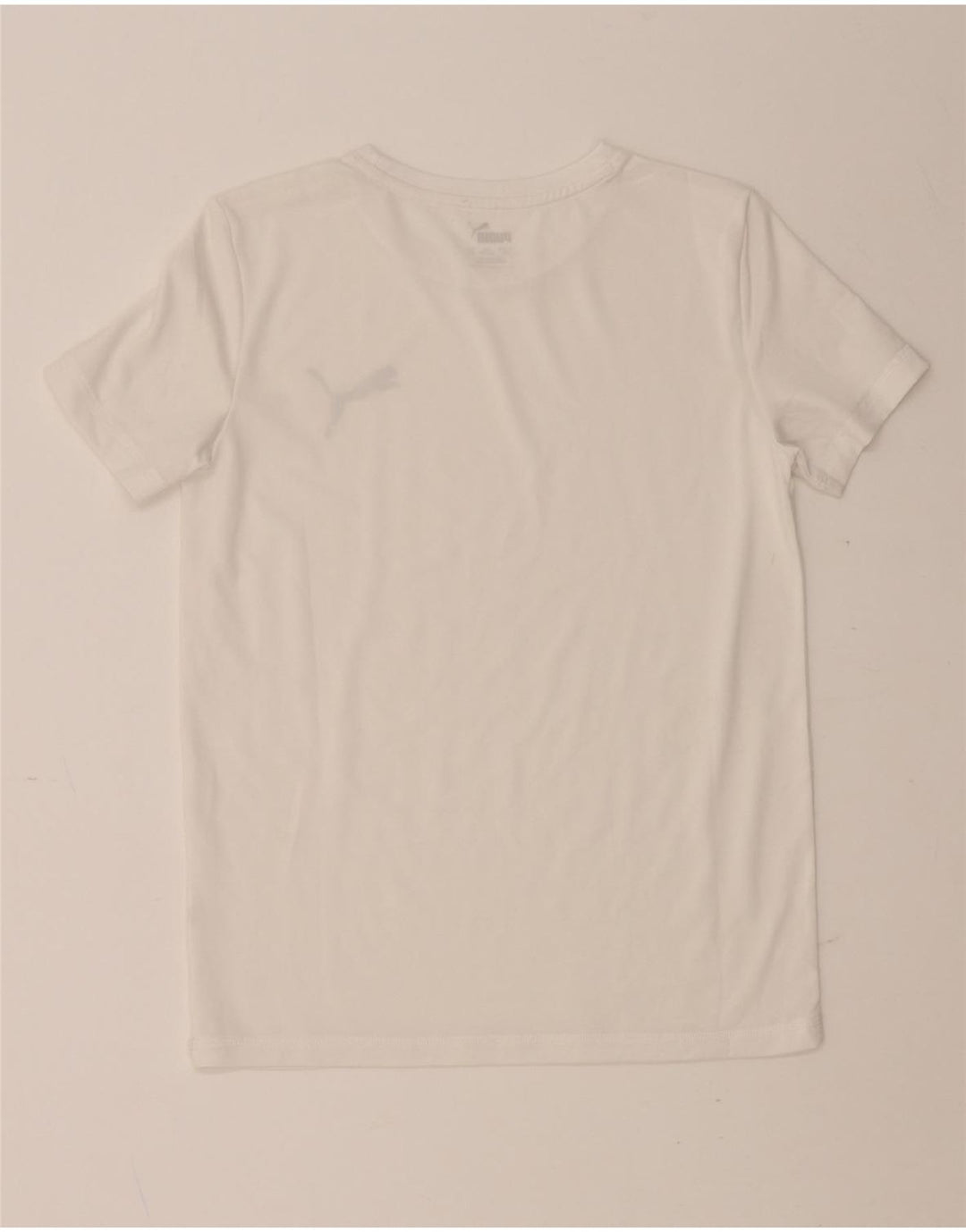 PUMA Girls T-Shirt Top 11-12 Years White Vintage Puma and Second-Hand Puma from Messina Hembry 