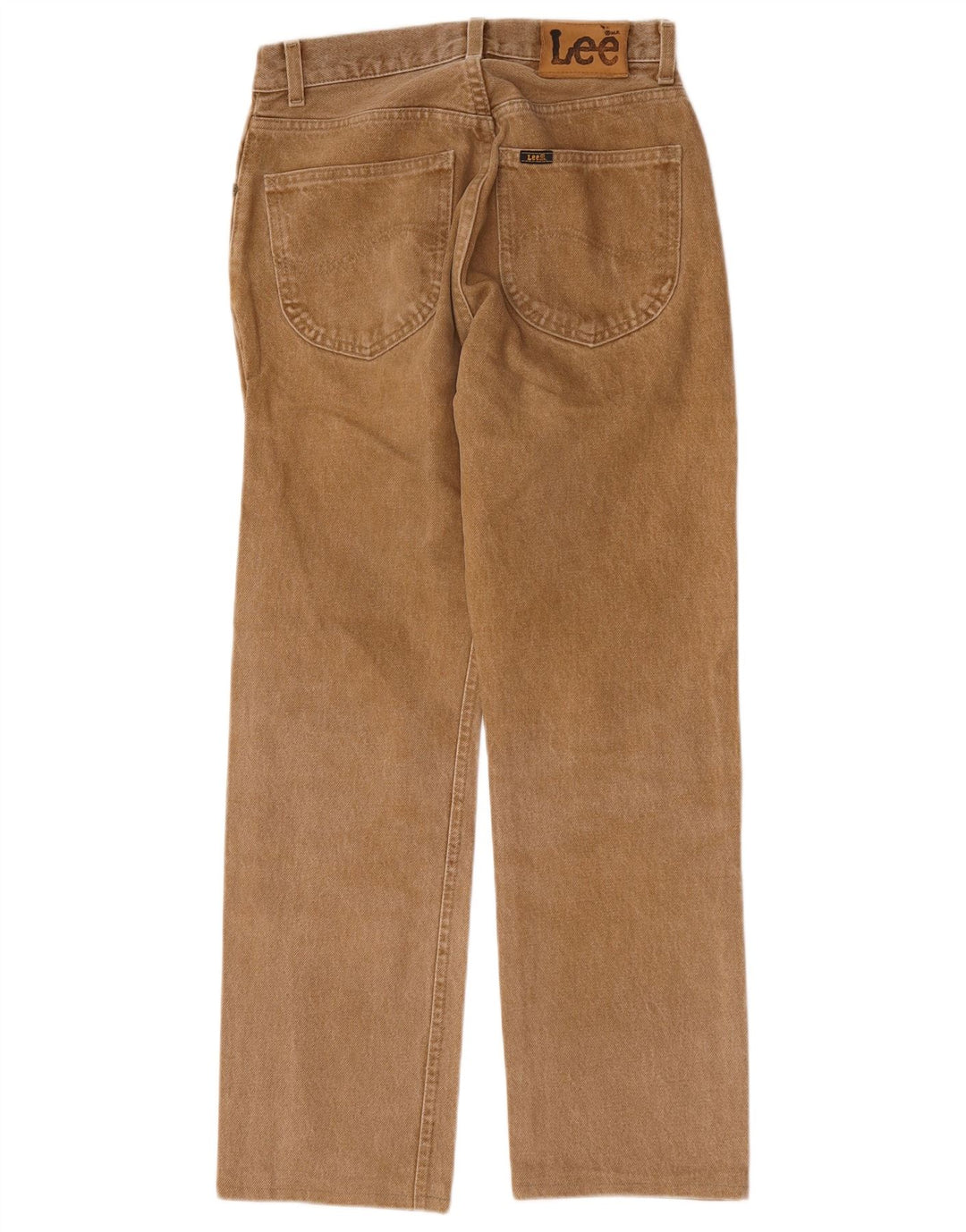 Lee Womens Straight Jeans W29 L28 Beige Cotton