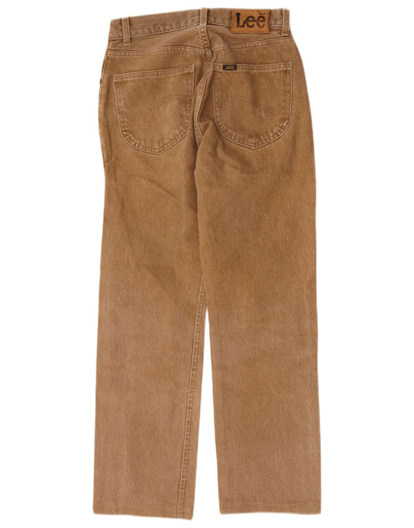 Lee Womens Straight Jeans W29 L28 Beige Cotton