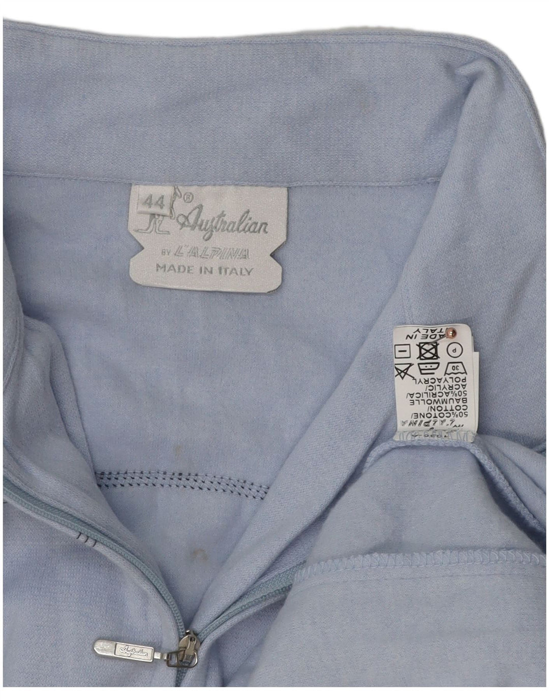 AUSTRALIAN L'ALPINA Womens Tracksuit Top Jacket IT 44 Medium Blue Striped