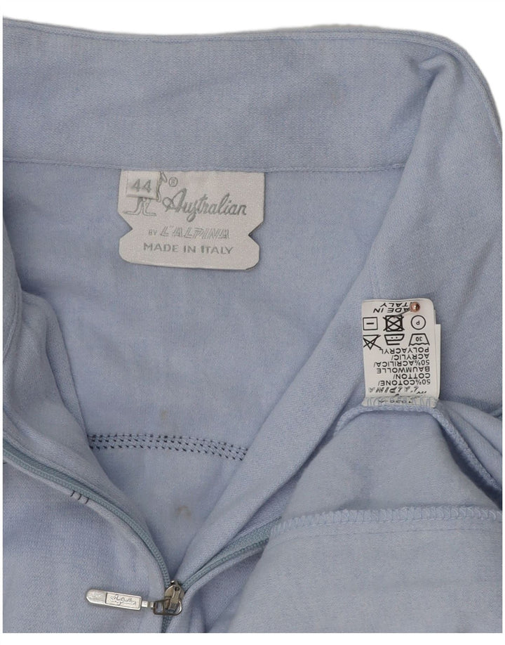 AUSTRALIAN L'ALPINA Womens Tracksuit Top Jacket IT 44 Medium Blue Striped