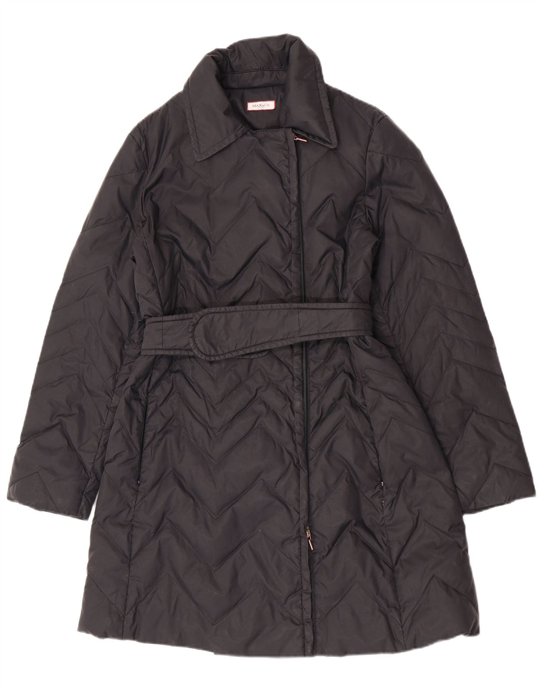Max & Co. Womens Padded Coat UK 12 Medium Black Polyamide