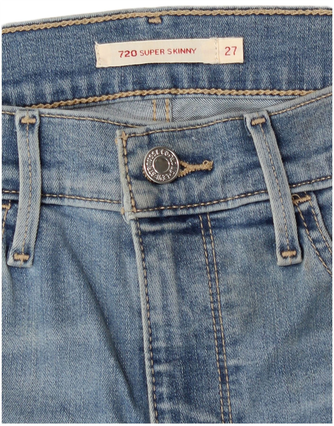 Levi's Womens 720 Super Skinny Jeans W27 L30 Blue