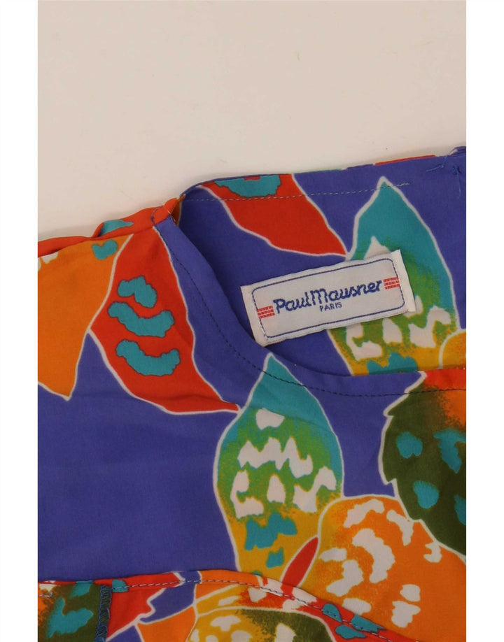 Paul Mausner Womens Blouse Top UK 10 Small Multicoloured Floral