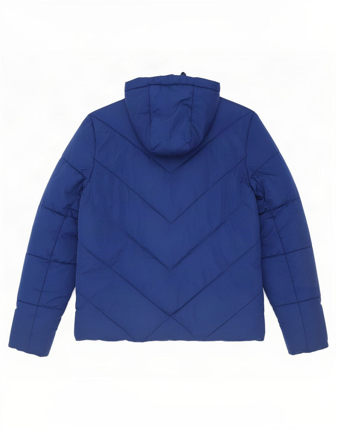 Superdry Mens Hooded Padded Jacket UK 38 Medium Blue Polyester