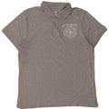 Nike Mens Graphic Polo Shirt Large Grey Flecked Cotton