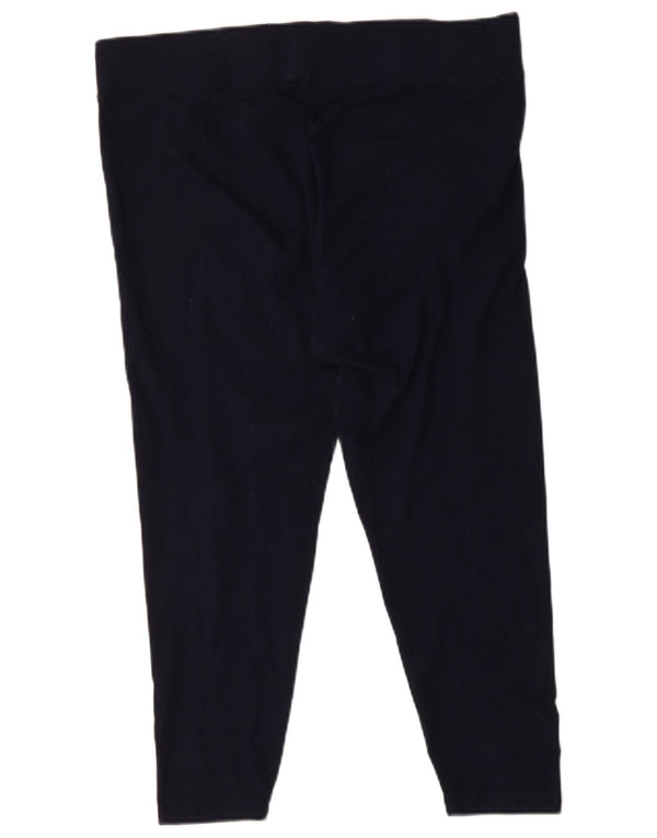 Marks & Spencer Womens Leggings UK 18 XL Navy Blue Polyester