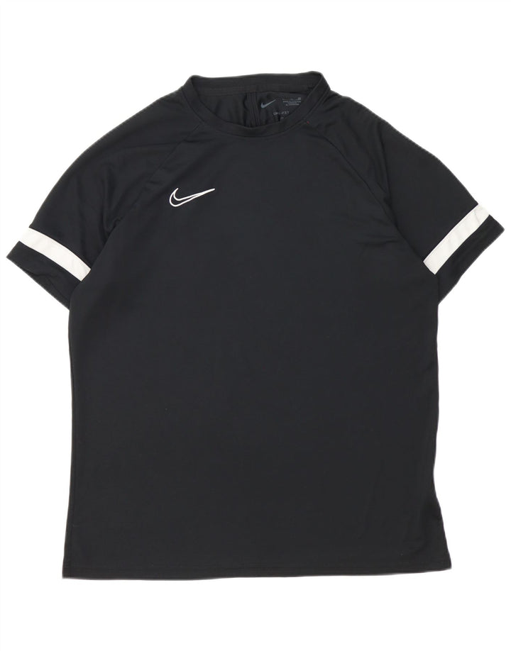 Nike Mens Dri Fit T-Shirt Top XL Black Colourblock