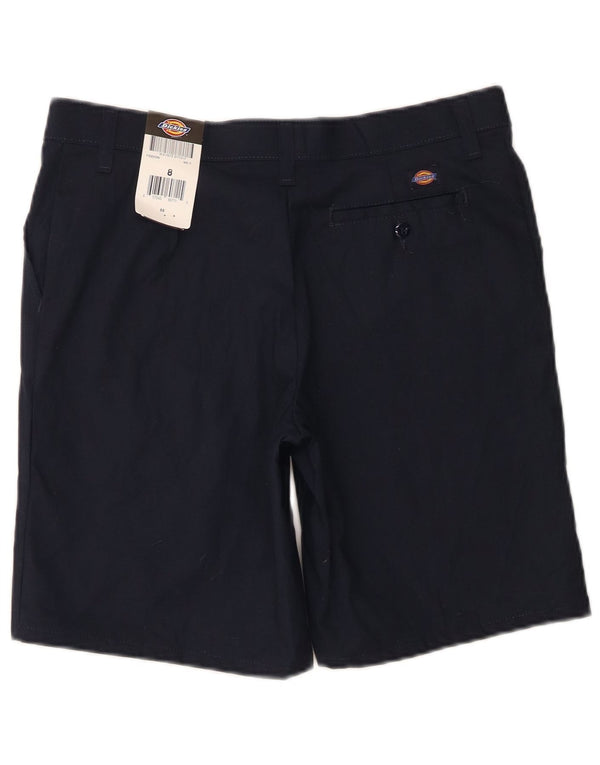 Dickies Womens Graphic Chino Shorts US 8 Medium W30 Navy Blue Polyester