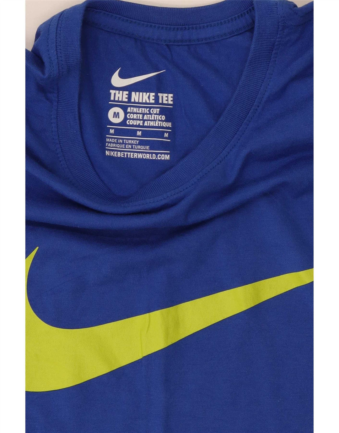 Nike Mens Athletic Fit Graphic T-Shirt Top Medium Blue