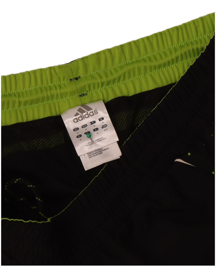 Adidas Mens Graphic Bermuda Sport Shorts Medium  Black Polyester