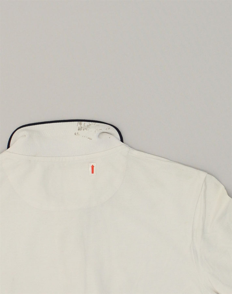 LYLE & SCOTT Mens Polo Shirt XS Off White Cotton | Vintage Lyle & Scott | Thrift | Second-Hand Lyle & Scott | Used Clothing | Messina Hembry 