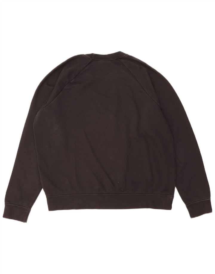 Nike Womens Sweatshirt Jumper UK 16 Large Black Cotton