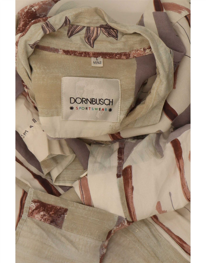 Dornbusch Mens Short Sleeve Shirt Size 41/42 Large Multicoloured Patchwork