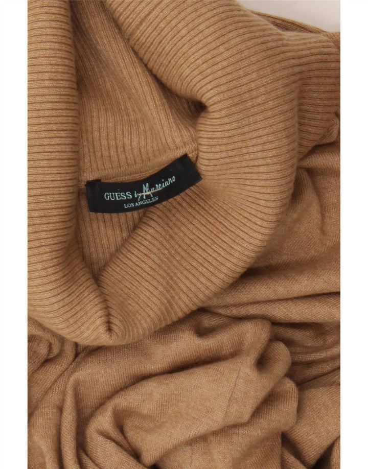 Guess By Marciano Womens Roll Neck Jumper Sweater UK 14 Medium Brown