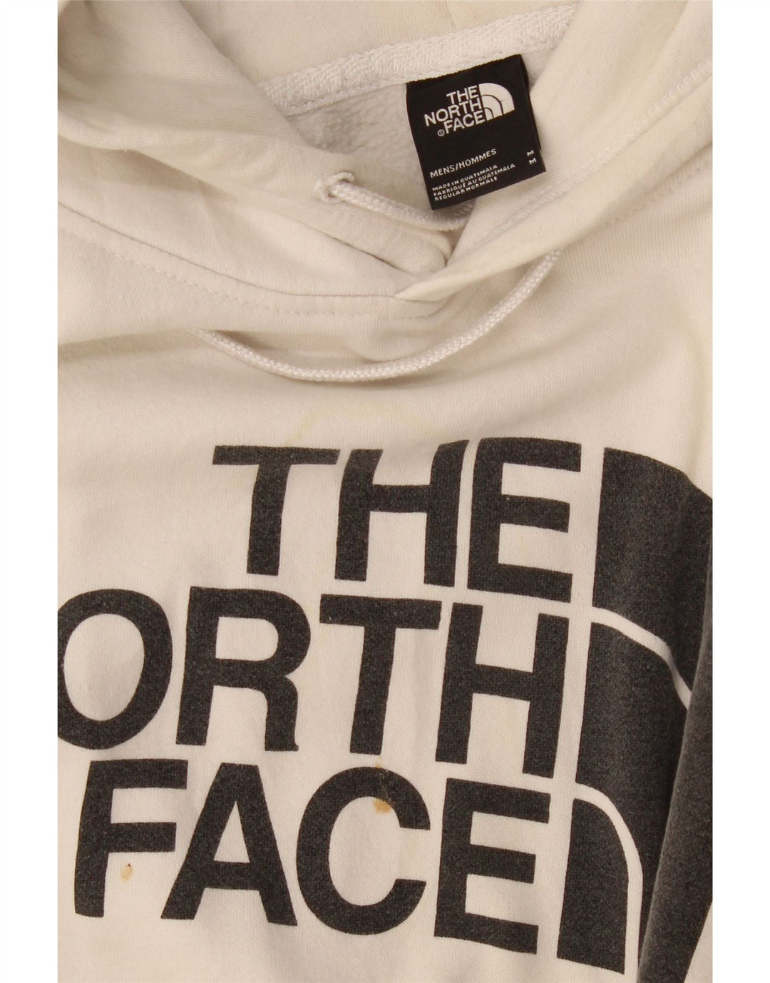 The North Face Mens Graphic Hoodie Jumper Medium White Cotton