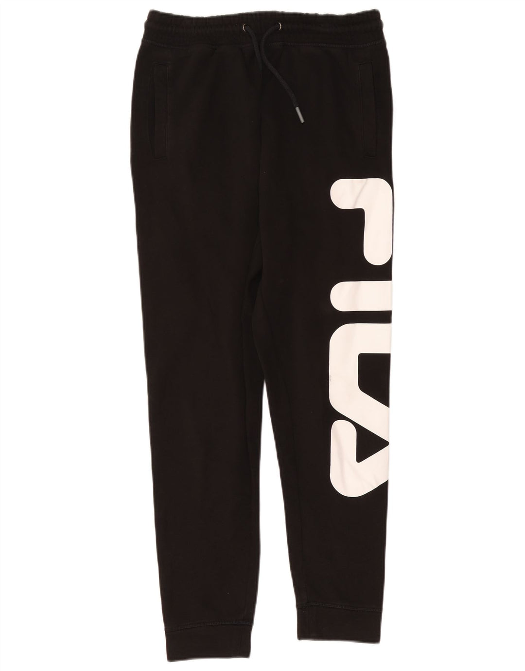 FILA Mens Graphic Tracksuit Trousers Joggers Medium  Black Cotton