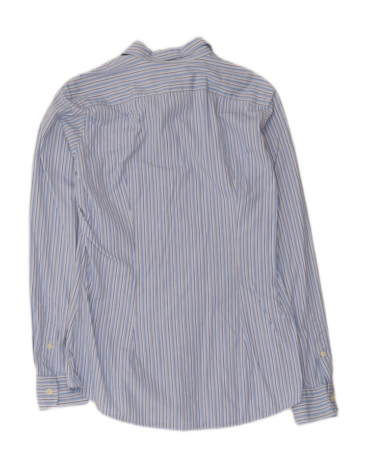 Ralph Lauren Womens Shirt US 8 Medium Blue Striped Cotton
