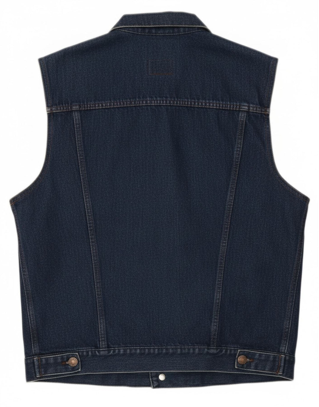 Carrera Mens Denim Gilet UK 40 Large Navy Blue