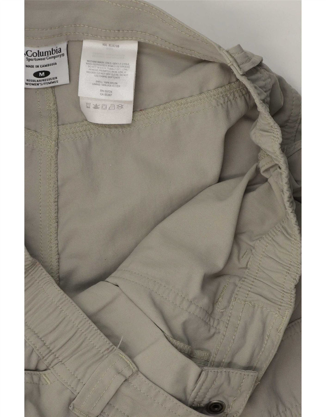 Columbia Mens Omni Dry Straight Cargo Trousers Medium W32 L30 Grey