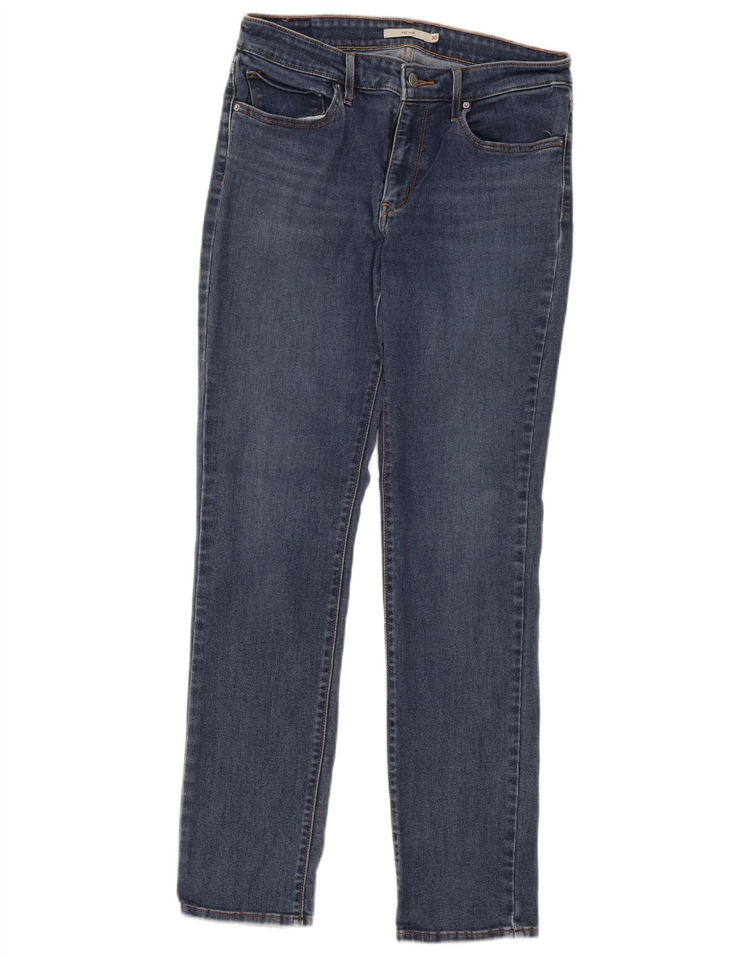 Levi's Womens 712 Slim Jeans W30 L32 Blue Cotton