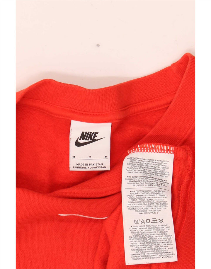 Nike Mens Loose Fit Sweatshirt Jumper Medium Red Cotton