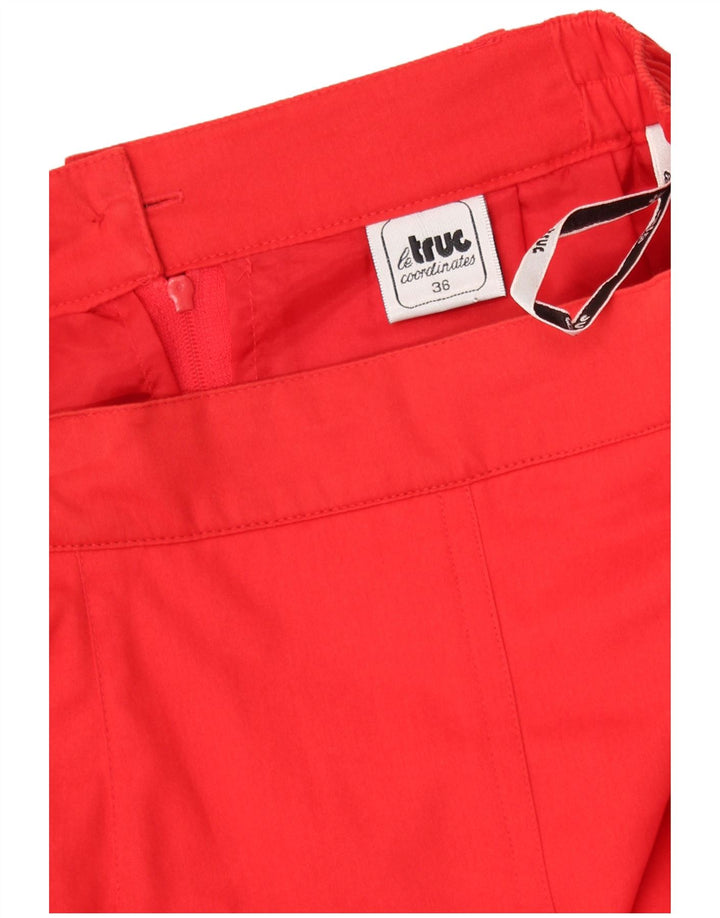 LE TRUC Womens Pencil Skirt EU 36 Small W26 Red Cotton
