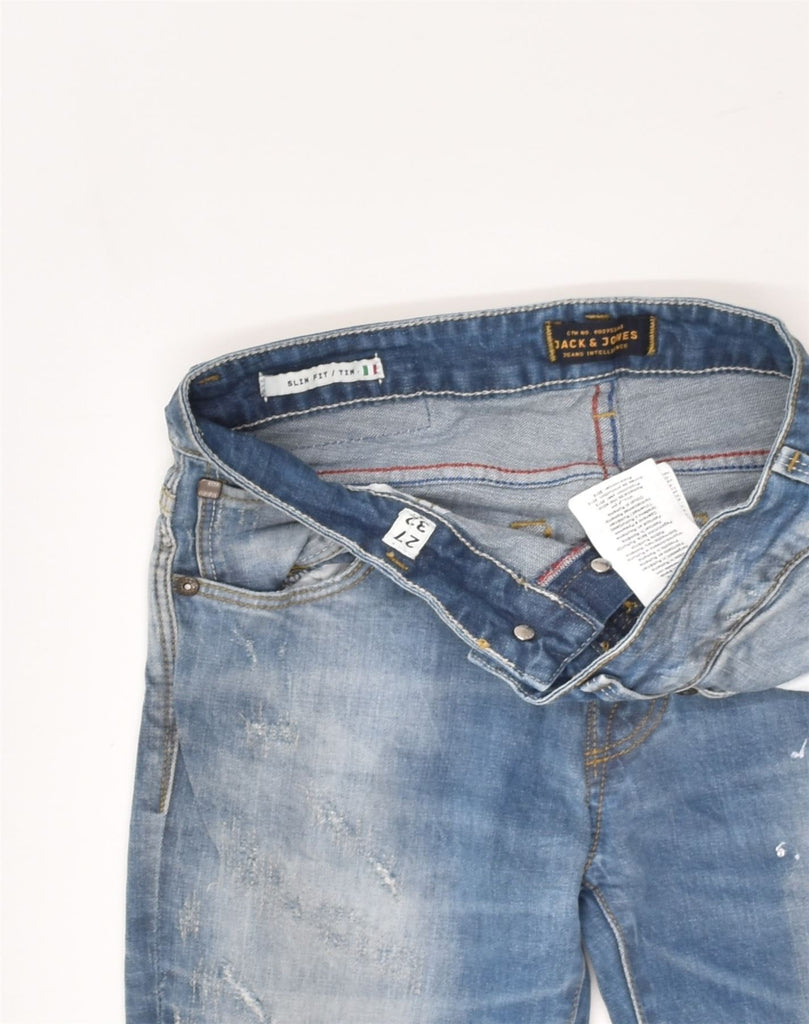 JACK & JONES Mens Tim Slim Jeans W27 L32  Blue Cotton | Vintage Jack & Jones | Thrift | Second-Hand Jack & Jones | Used Clothing | Messina Hembry 